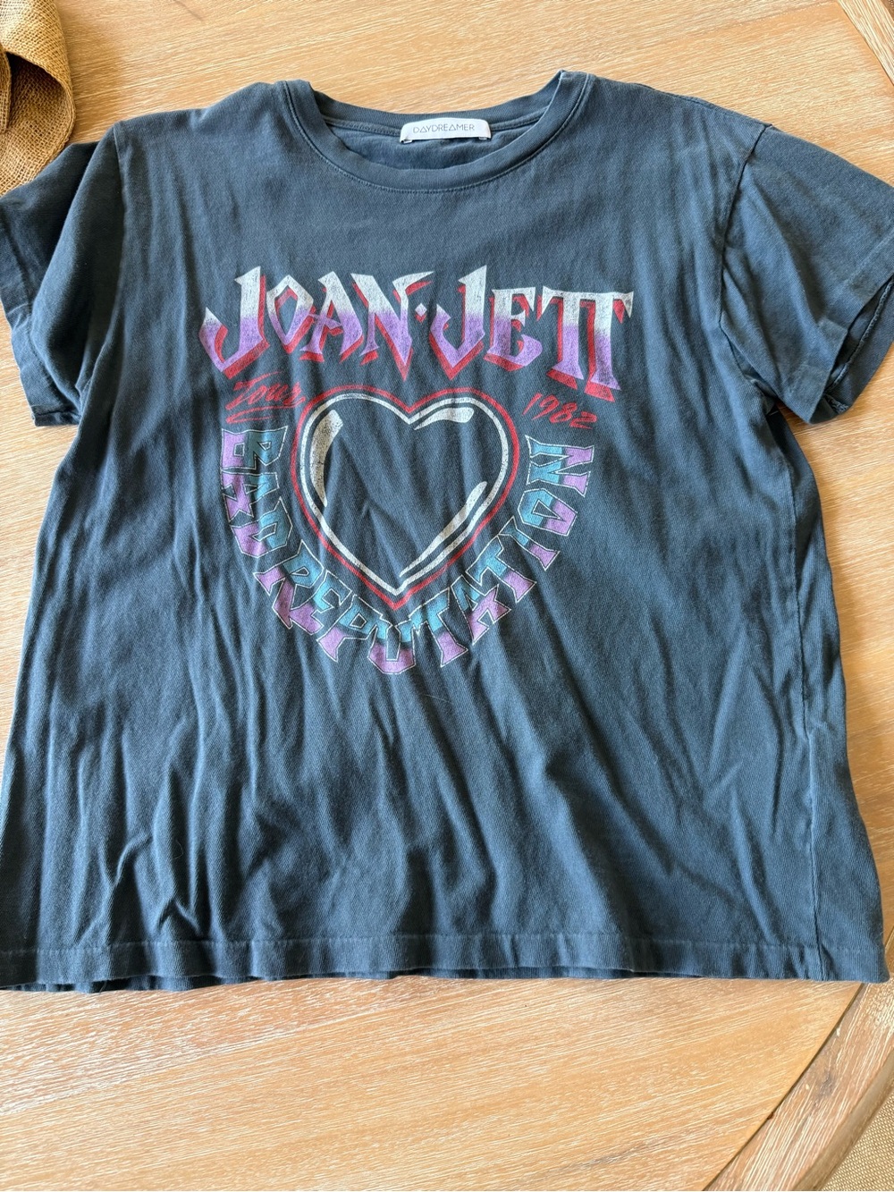 Joan Jett Black Graphic Short Sleeve Tee
